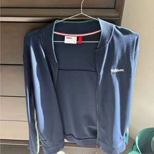 Wilson Dark Blue Jacket with Green Trim